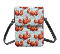 Carino Aragosta Stampa Piccola Crossbody Borse per le donne, Piccole Borse in Pelle Cellulare Cross Body Bag
