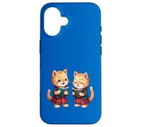 Carino Arancione Kitties Lettura Burns Night Poesia Custodia per iPhone 16