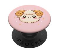 Carino Ariete Zodiaco Kawaii PopSockets PopGrip Adesivo