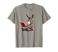 Carino asino sta leggendo un libro, leggendo asino Maglietta