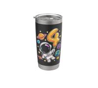 Carino Astronauta 4 ° Space Explorer Cosmic Fun Bicchiere termico in acciaio inox doppia parete
