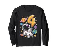 Carino Astronauta 4 ° Space Explorer Cosmic Fun Maglia a Manica