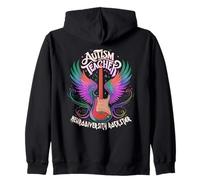Carino AUSTISM INSEGNANTE Rocce NEURODIVERSITY ROCKSTAR Hero Felpa con Cappuccio