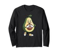 Carino Avocado Cuore Amore Dolce Avocado Lovers Maglia a Manica