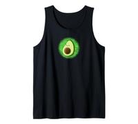 Carino Avocado Disegno Verde Acquerello Sfondo Canotta