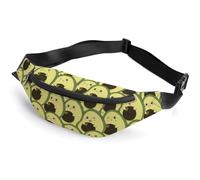 Carino Avocados Espressioni Stampato Crossbody Marsupio Moda con Cinghia Regolabile per Uomo Donna, Stile:, 36*15cm, MHXYZHW