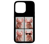 Carino Axolotl che indossa occhiali da sole Cool Animals Photo Booth Custodia per iPhone 15 Pro Max