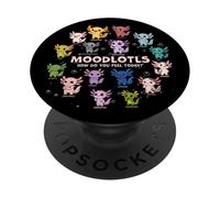 Carino Axolotl Mood Chart Kawaii Animale Emozione Illustrazione PopSockets PopGrip Adesivo