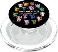 Carino Axolotl Mood Chart Kawaii Animale Emozione Illustrazione PopSockets PopGrip per MagSafe