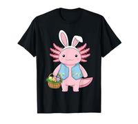 Carino Axolotl Pasqua Bunny Uova Primavera Maglietta