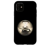Carino Axolotl scatta un selfie mentre UFO strano grafico Custodia per iPhone 11