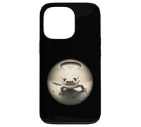 Carino Axolotl scatta un selfie mentre UFO strano grafico Custodia per iPhone 13 Pro