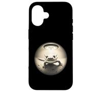 Carino Axolotl scatta un selfie mentre UFO strano grafico Custodia per iPhone 16