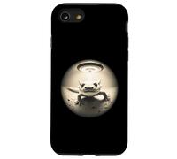 Carino Axolotl scatta un selfie mentre UFO strano grafico Custodia per iPhone SE (2020) / 7/8