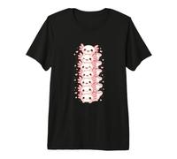 Carino Axolotl Stack Kawaii Tower Happy Adorable Friends Maglietta Premium