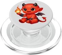 Carino Baby Devil con forme di fuoco Mania PopSockets PopGrip per MagSafe