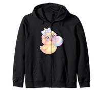 Carino Baby Easter Pulcino Che soffia Bolle con Occhiali Funky Felpa con Cappuccio