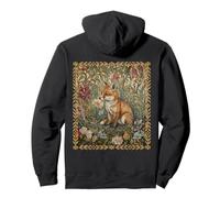 Carino Baby Fox in Old Fashioned Giardino Inglese Felpa con Cappuccio