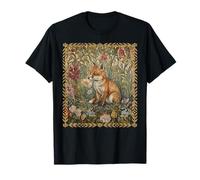 Carino Baby Fox in Old Fashioned Giardino Inglese Maglietta