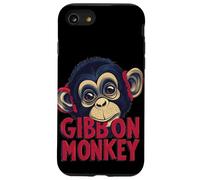 Carino Baby Gibbon Monkey Face per adulti e bambini Custodia per iPhone SE (2020) / 7 / 8