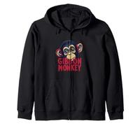 Carino Baby Gibbon Monkey Face per adulti e bambini Felpa con Cappuccio