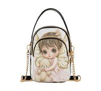 Carino Baby Golden Wings borsa a tracolla da donna alla moda con tasche multiple borse a mano per le donne per le signore
