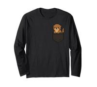 Carino Baby Lontra Pocket Pal Divertente Animale acquatico Lontra Maglia a Manica