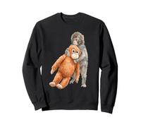 Carino Baby Macaco Scimmia & Orangutan Peluche Acquerello Felpa