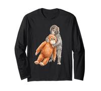Carino Baby Macaco Scimmia & Orangutan Peluche Acquerello Maglia a Manica