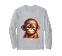 Carino Baby Monkey Design per Bambini - Animale Kawaii Maglia a Manica