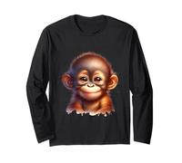 Carino Baby Monkey Design per Bambini - Animale Kawaii Maglia a Manica