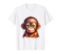 Carino Baby Monkey Design per Bambini - Animale Kawaii Maglietta