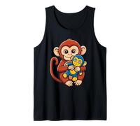 Carino Baby Monkey Punch Macaco Giapponese per Uomini Donne Bambini Canotta