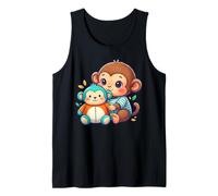Carino Baby Monkey Punch Macaco Giapponese per Uomini Donne Bambini Canotta