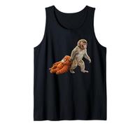 Carino Baby Monkey Punch Macaco Giapponese per Uomini Donne Bambini Canotta