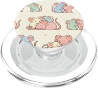 Carino Baby Mouse pastello Nursery Kawaii Pattern PopSockets PopGrip per MagSafe