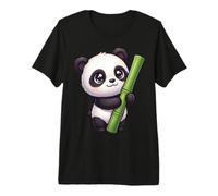 Carino Baby Panda con Bastone di bambù Kawaii Panda Bear Maglietta Premium