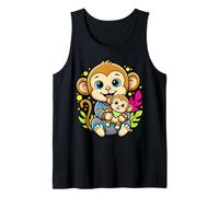 Carino Baby Scimmia Punch Macaco Giapponese per Uomini Donne KidsCu Canotta