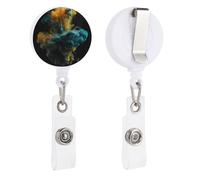 Carino badge infermieristico retrattile infermiera porta badge con clip a coccodrillo liquido colorato ID nome badge clip per ufficio medico infermiera