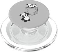 Carino bambino panda che gioca nella borsa | Panda PopSockets PopGrip per MagSafe