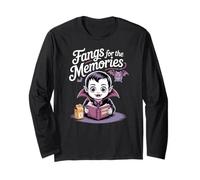 Carino Bambino Vampiro Reading Photo Album Bambini Halloween Maglia a Manica