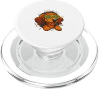 Carino Bassotto Occhiali Da Sole Verde Rompere Strappato PopSockets PopGrip per MagSafe