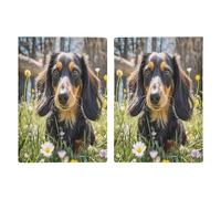 Carino Bassotto Porta Passaporto Ultra Sottile PU Pelle Travel Document Organizer Compatto Premium Internazionale US Passaporto Protector Cover per Donne Uomini