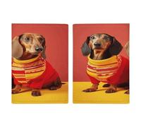 Carino Bassotto Porta Passaporto Ultra Sottile PU Pelle Travel Document Organizer Compatto Premium Internazionale US Passaporto Protector Cover per Donne Uomini