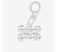Carino bassotto stampa cane 1 pz Dog Bone ID tag double face con portachiavi artigianale per animali domestici