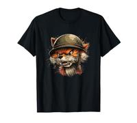 Carino Battle Fox Costume per Gli Amanti del Campo di Battaglia e Militari Maglietta