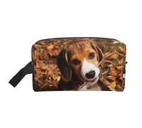 Carino Beagle stampato borsa organizer da viaggio, custodia ad alta densità con schiuma protettiva per elettronica