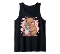 Carino Beaver Bere Boba Tea Kawaii Bubble Lover Canotta