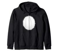 Carino Bianco Animale Pancia Costume per Panda, Coniglietto, Volpe & Altro Felpa con Cappuccio