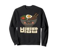 Carino Bibimbap Lingua Coreana K-Food Amante Amore Cibo Coreano Felpa